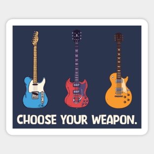 Classic Guitars: Choose Your Weapon Sticker